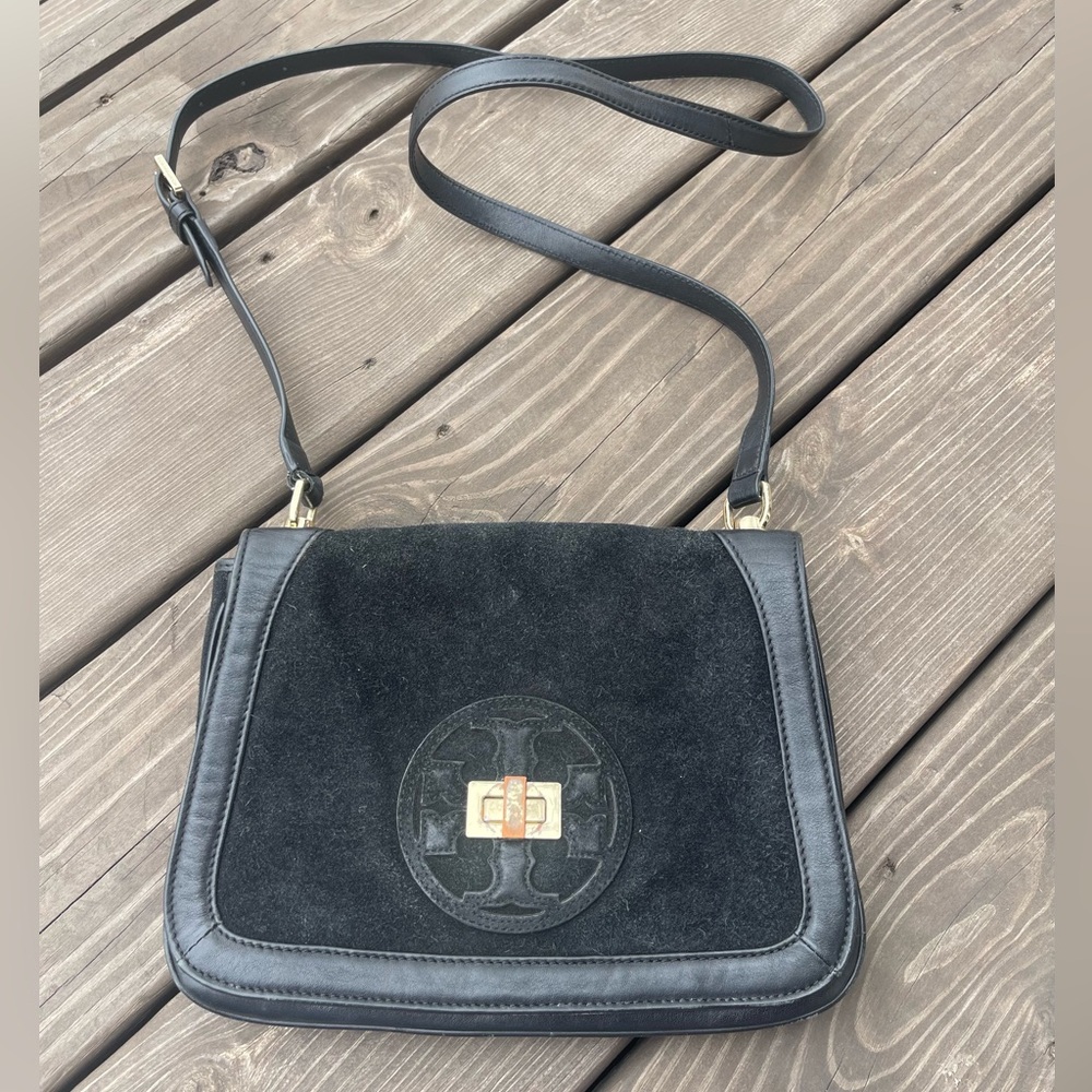 Tory Burch Gloria Leather Suede CrossBody/Shoulder bag Color